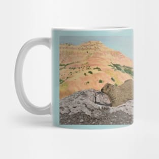 Prairie Dog Mountain painting Mug